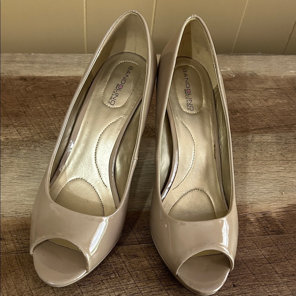 Bandolino Women's Peep Toe Heels - Beige